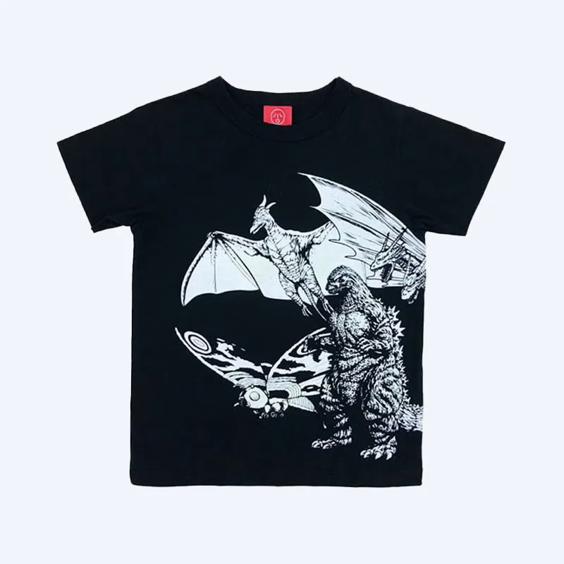 godzilla-ojico-glow-t-shirt-schwarz-monster-kinder image 1