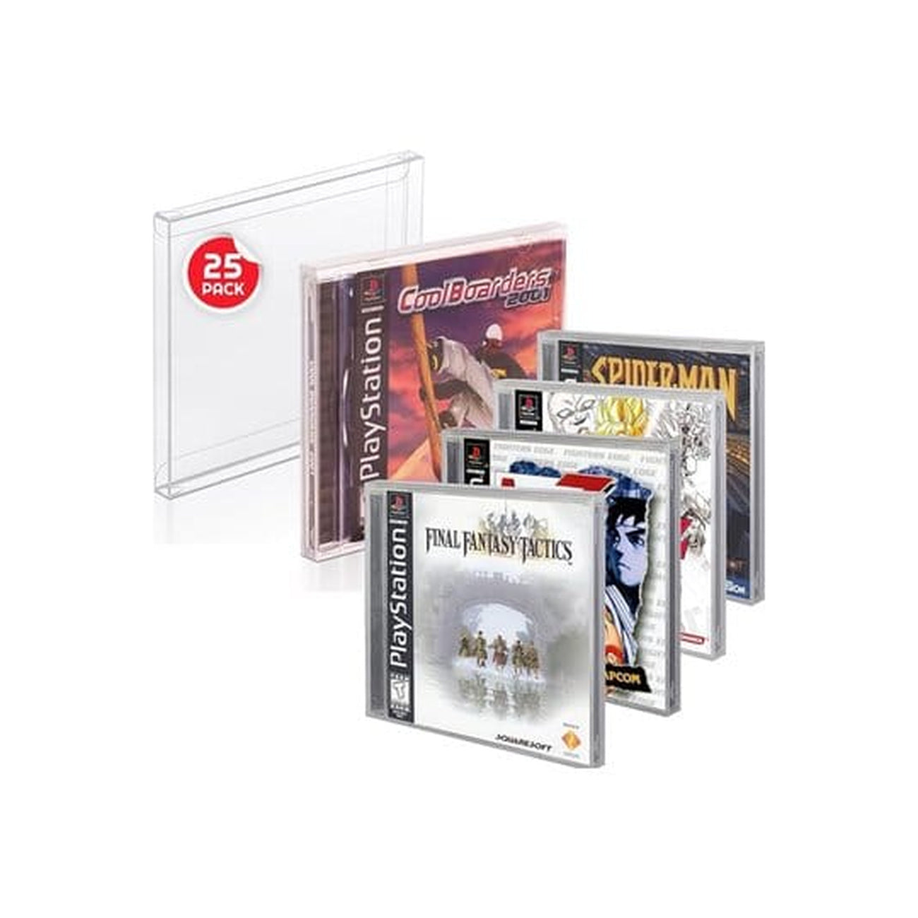 elbenwald-pet-geh-use-25er-pack-schutzh-lle-ps1-dreamcast-transparent image 2