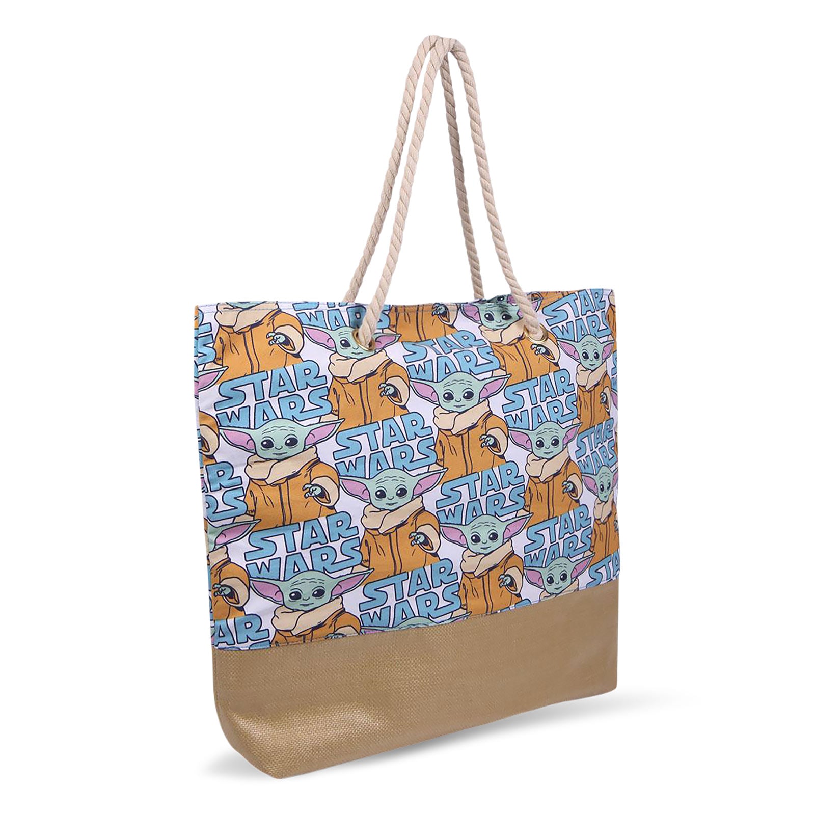 elbenwald-grogu-strandtasche-star-wars-mandalorian-shopper image 1