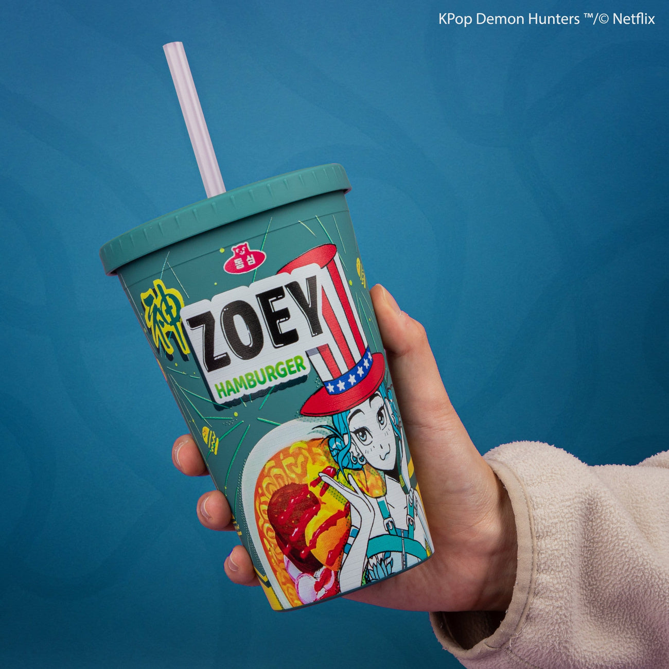 kpop-demon-hunters-zoey-hamburger-becher-475-ml image 2