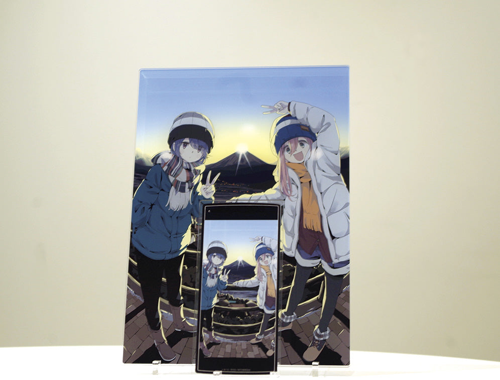 furyu-yuru-camp-acryl-artboard-13-5-cover-nadeshiko-rin-set image 4