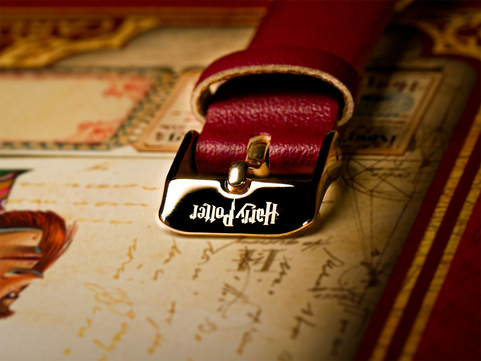 elbenwald-harry-potter-karte-des-rumtreibers-armbanduhr image 4