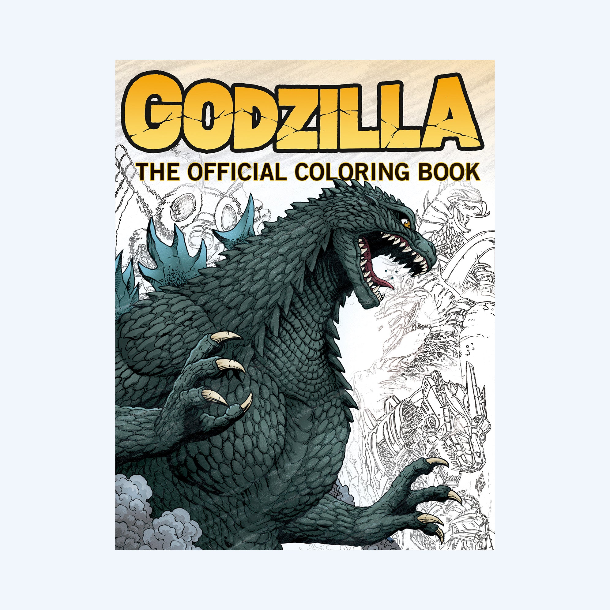 godzilla-the-official-coloring-book-malbuch-64-seiten image 1