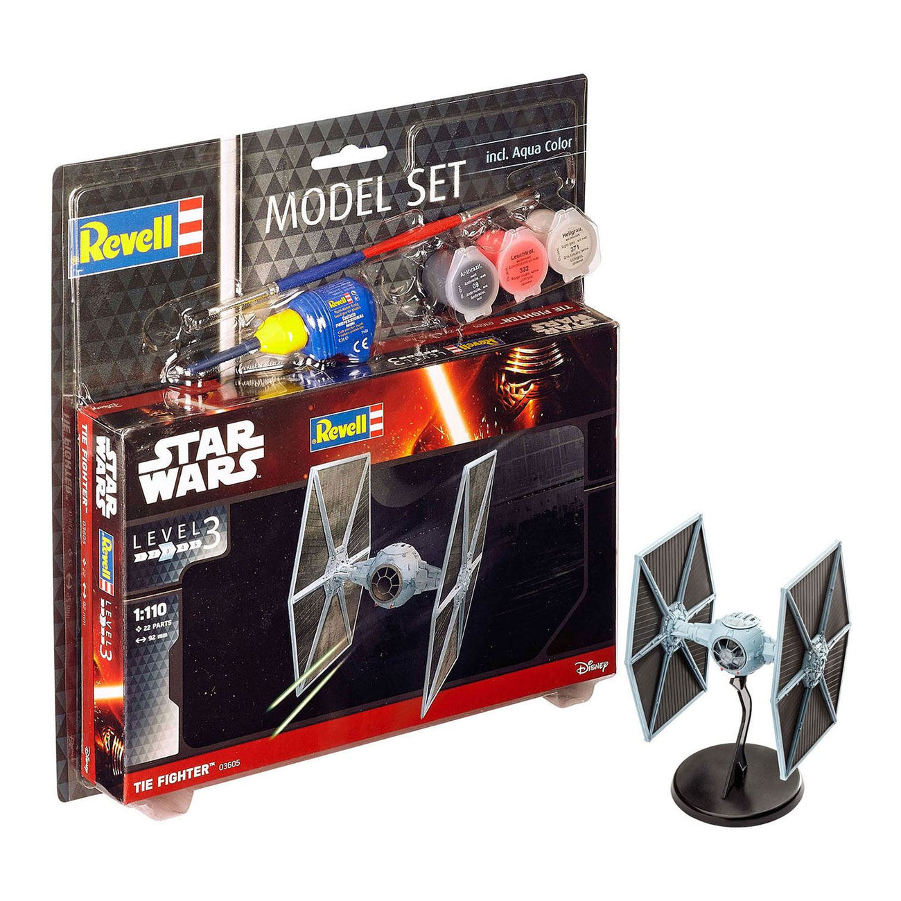 star-wars-tie-fighter-modellbausatz-1-110-9-cm-22-teile image 1