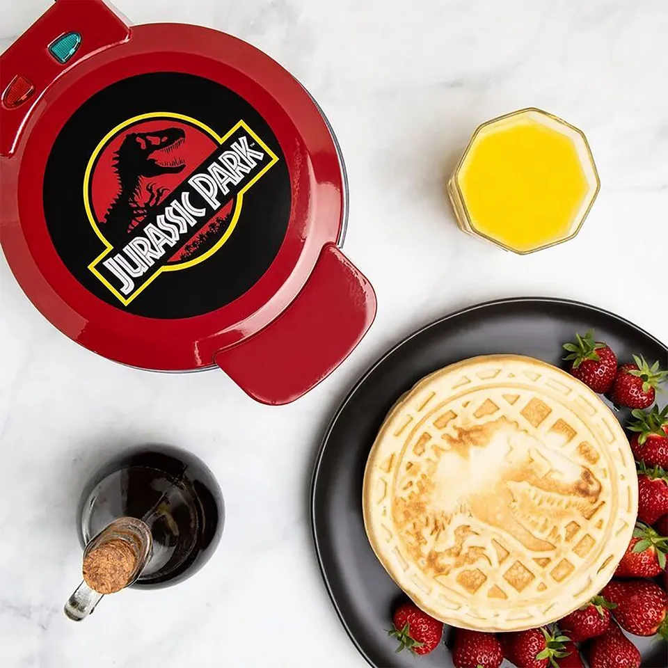 elbenwald-jurassic-park-logo-waffeleisen-elektrisch image 1