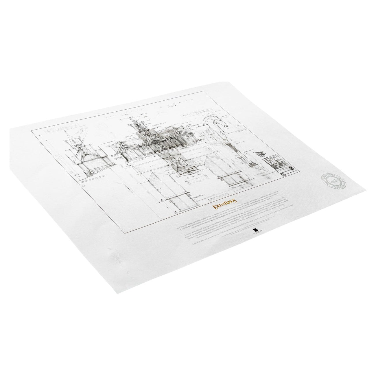 herr-der-ringe-bauplan-kunstdruck-stable-of-edoras-poster image 2