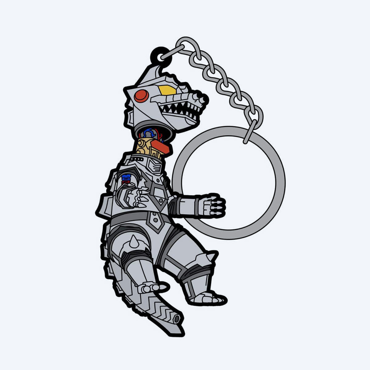 godzilla-mechagodzilla-2-tsumamare-schl-sselanh-nger-gummi image 1