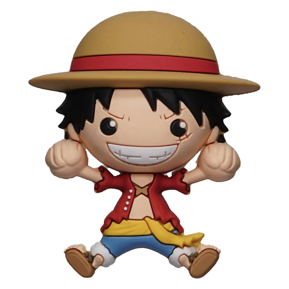 one-piece-luffy-3d-schaumstoff-magnet-k-hlschrank image 1