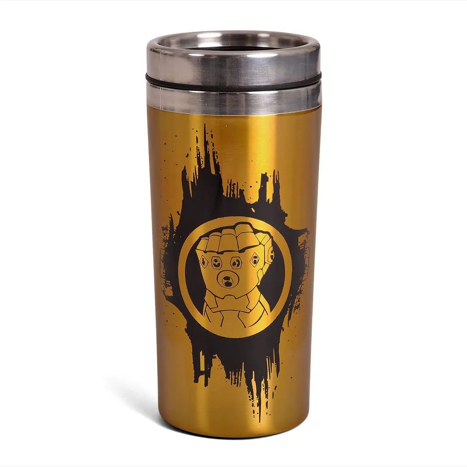 elbenwald-avengers-thanos-infinity-gauntlet-to-go-becher-450ml-gold image 1