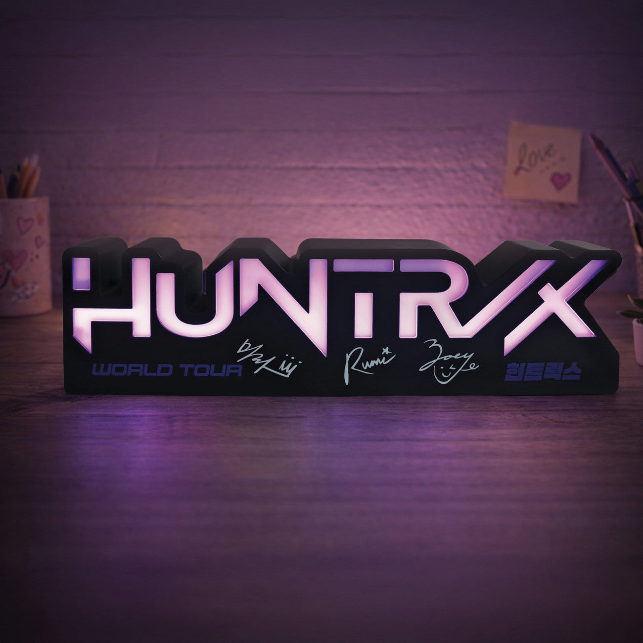 elbenwald-kpop-demon-hunters-huntr-x-logo-lampe-weiches-licht image 3
