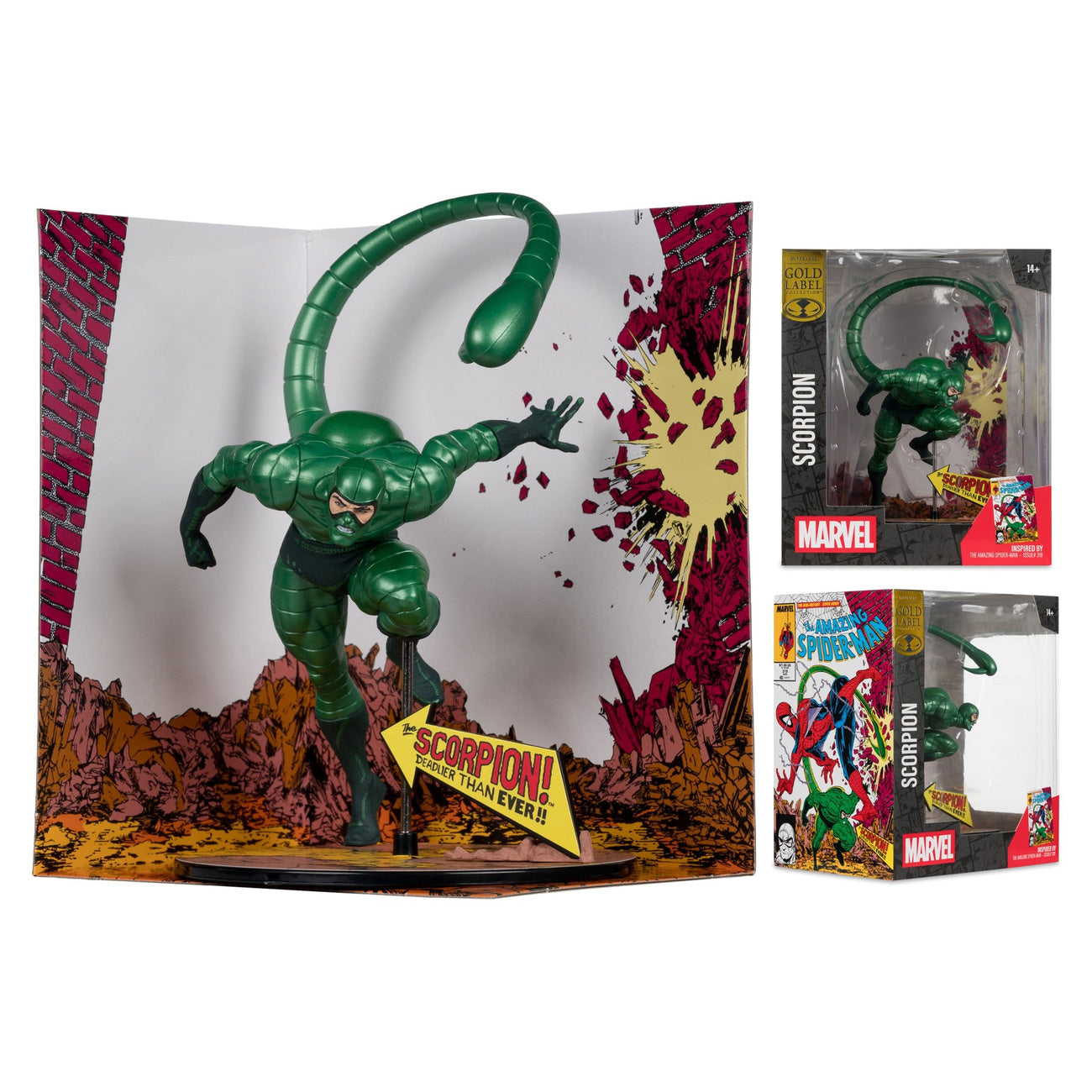 elbenwald-marvel-scorpion-metallic-pvc-statue-gold-label image 5
