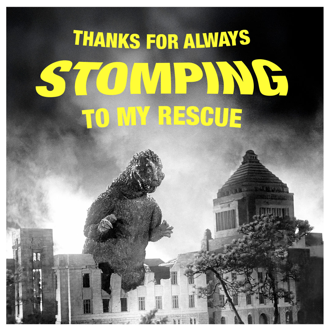 godzilla-stomping-to-my-rescue-geschenkkarte-e-gift-card image 1