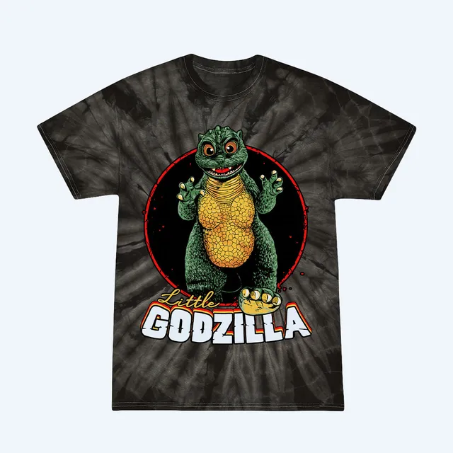 godzilla-apparel-little-godzilla-t-shirt-tie-dye-baumwolle-schwarz image 1