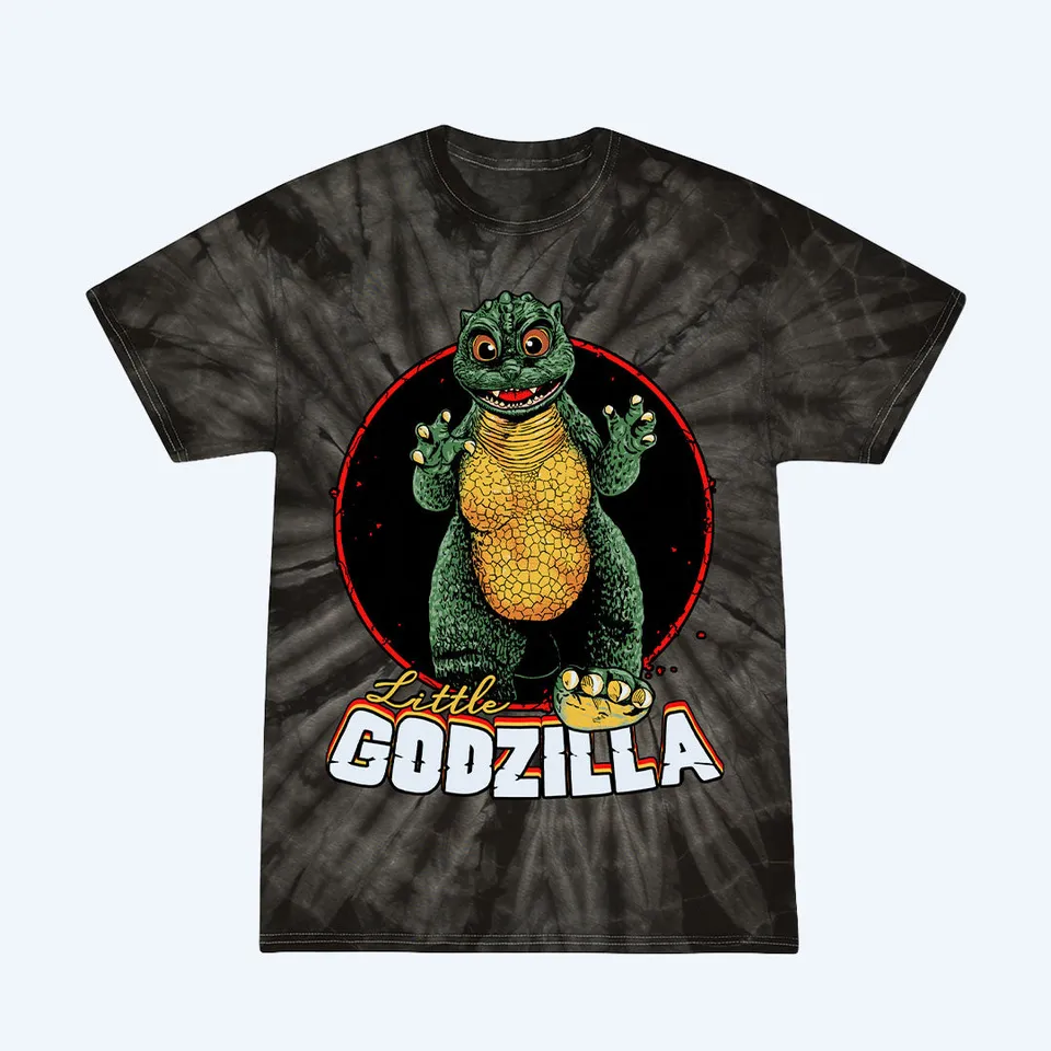 godzilla-apparel-little-godzilla-t-shirt-tie-dye-baumwolle-schwarz image 1