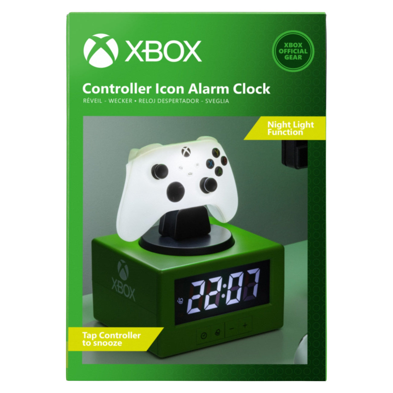 elbenwald-xbox-controller-icon-wecker-nachttisch-schwarz image 3