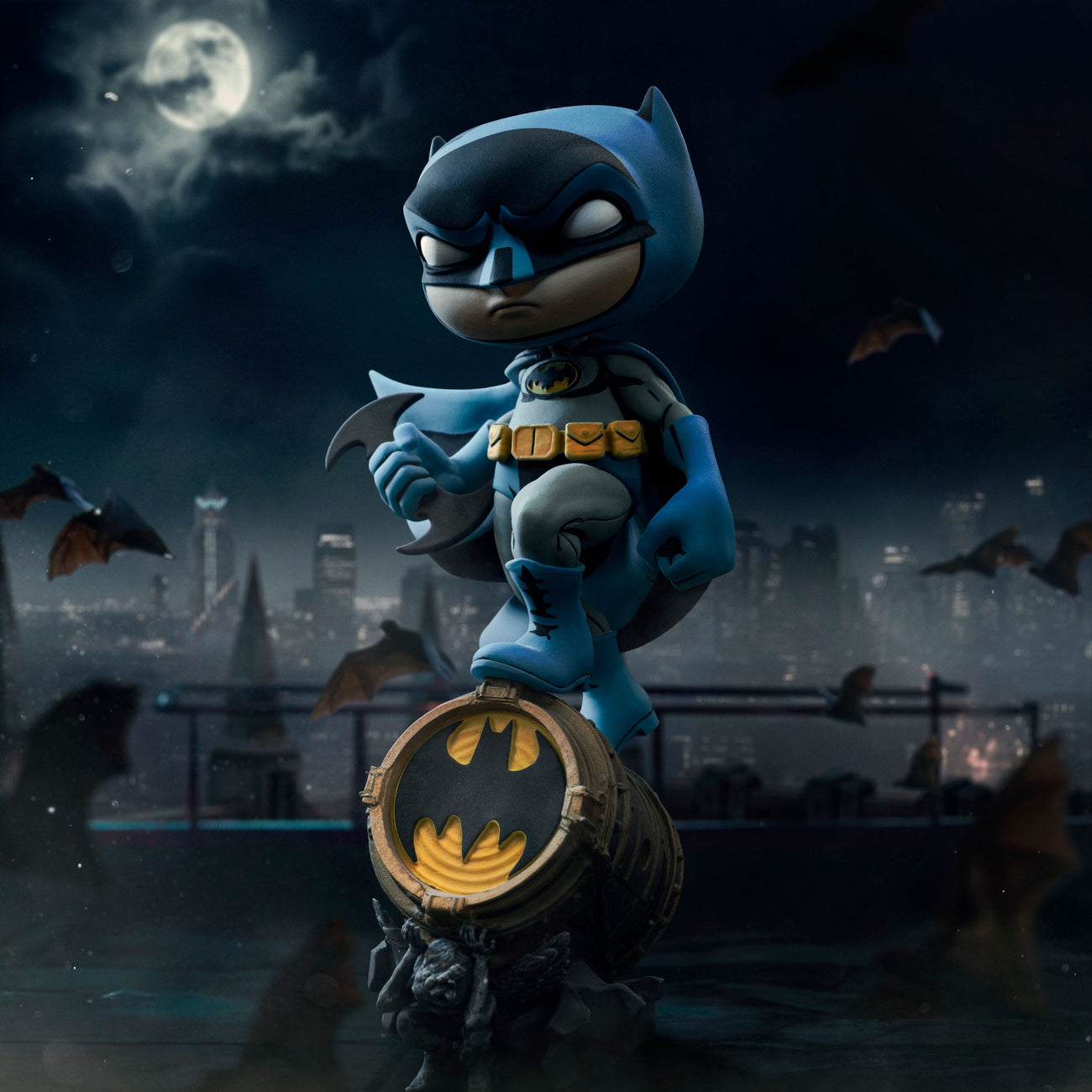 batman-mini-co-batman-on-bat-signal-blue-pvc-figur image 6