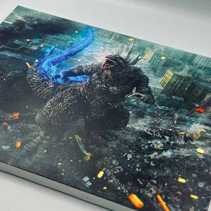 godzilla-minus-one-wood-art-panel-charging-up-f6-canvas image 2