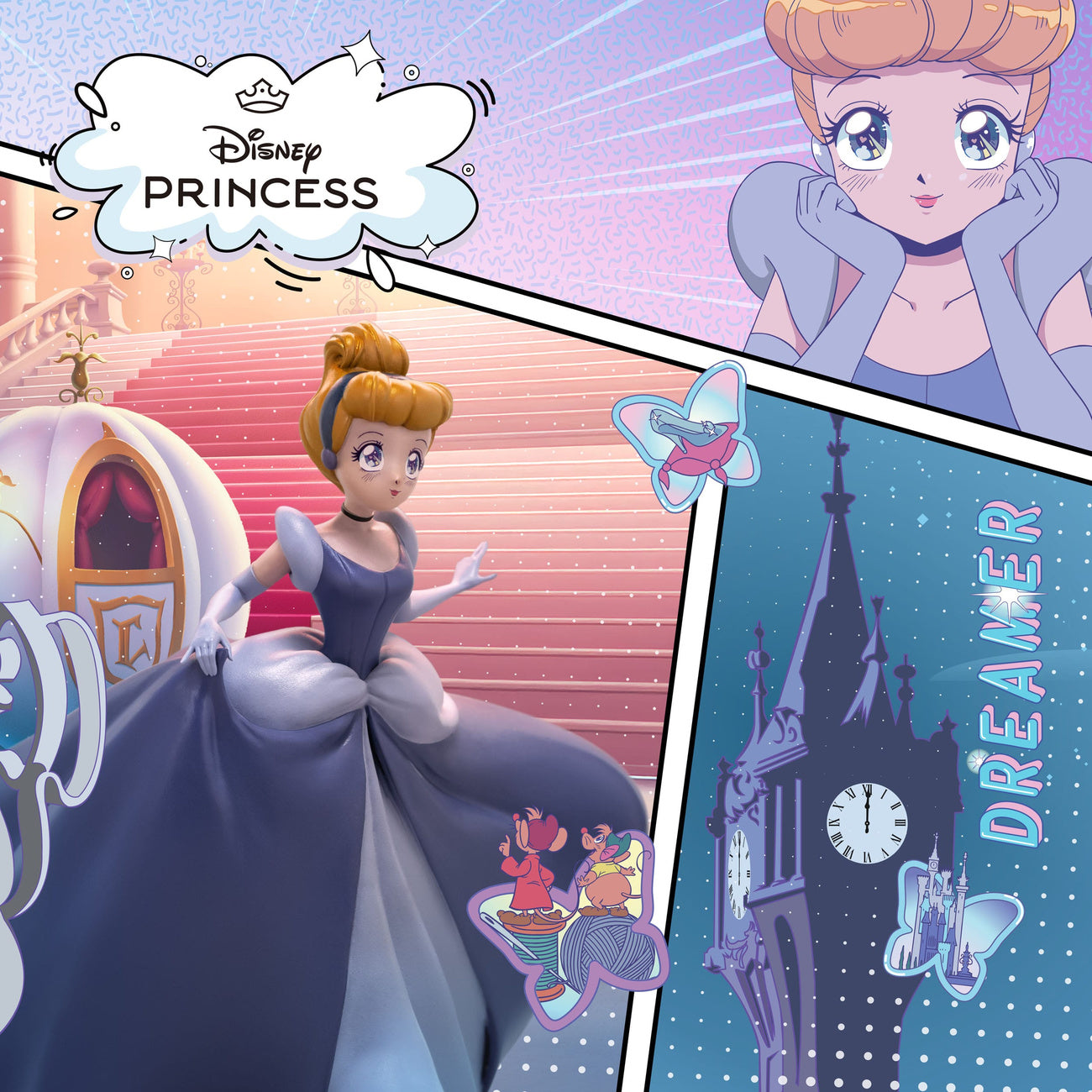 disney-anime-princess-cinderella-scale-figur-19-cm-handbemalt image 2