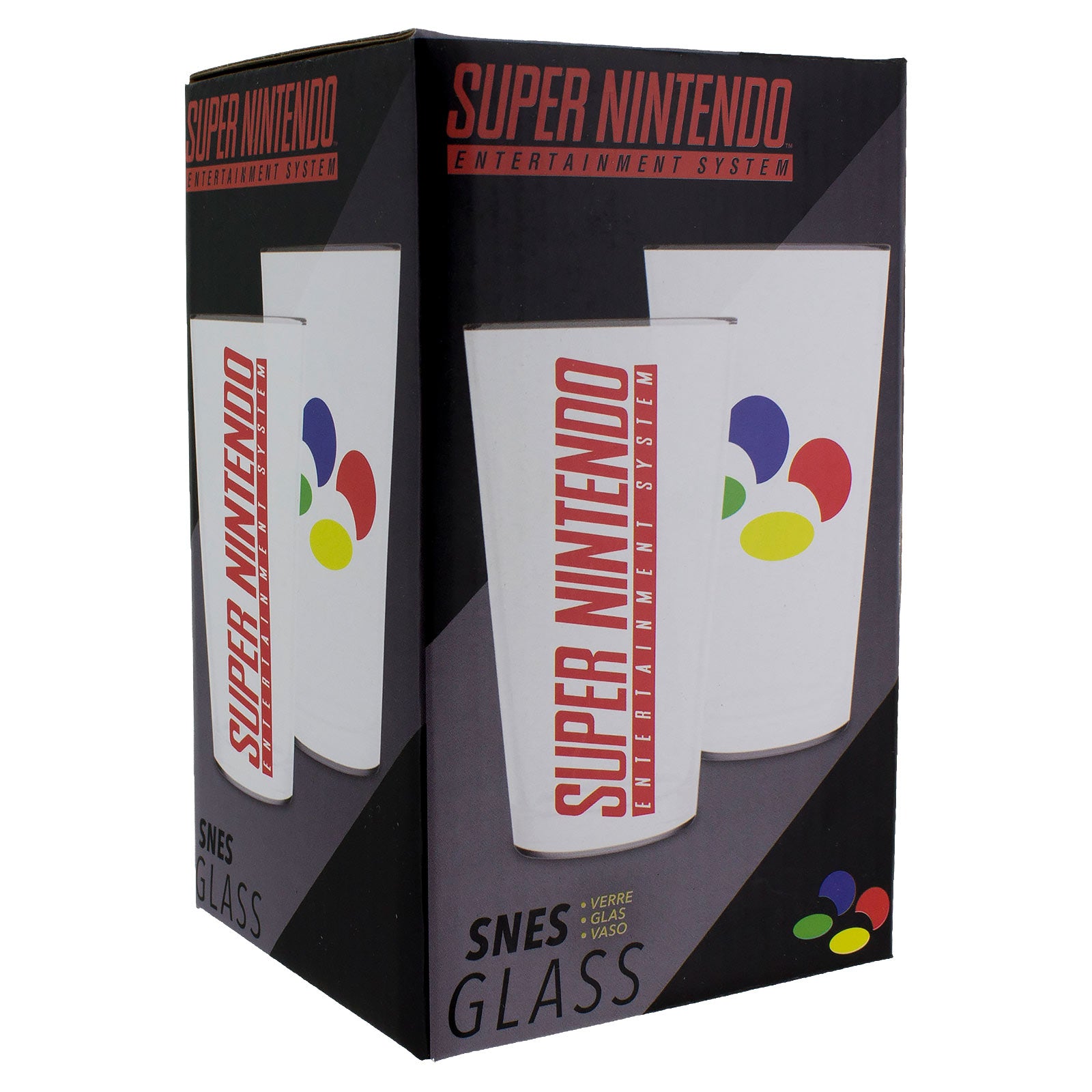 nintendo-snes-logo-glas-400-ml-retro-trinkglas image 7