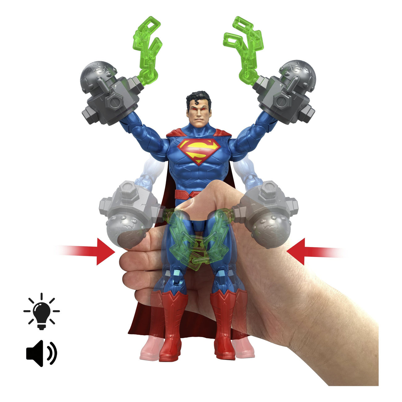 dc-premier-superman-actionfigur-heat-vision-sound-licht image 5