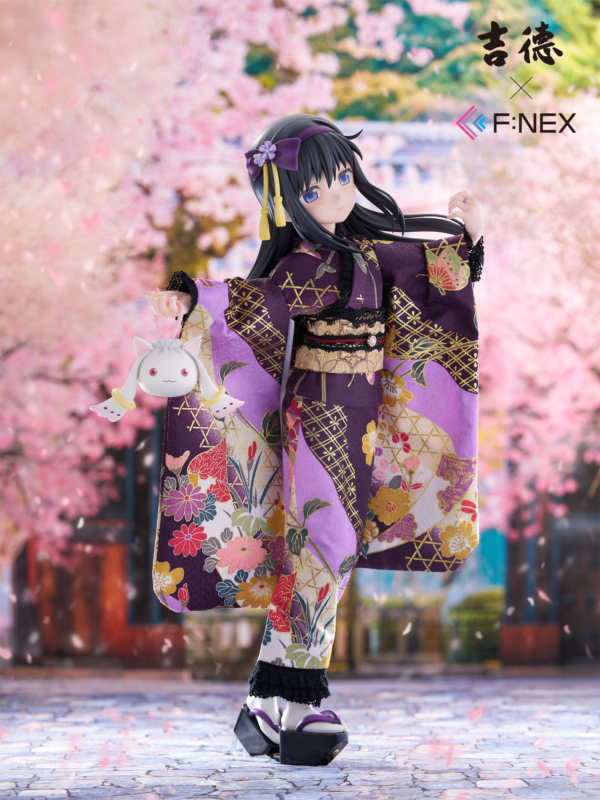 furyu-f-nex-homura-akemi-puppe-figur-1-4-kimono image 1