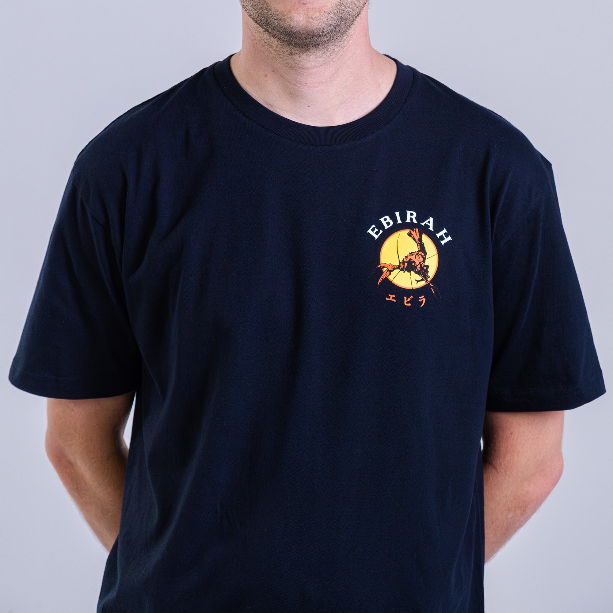 godzilla-souvenir-ebirah-t-shirt-blau-baumwolle image 4