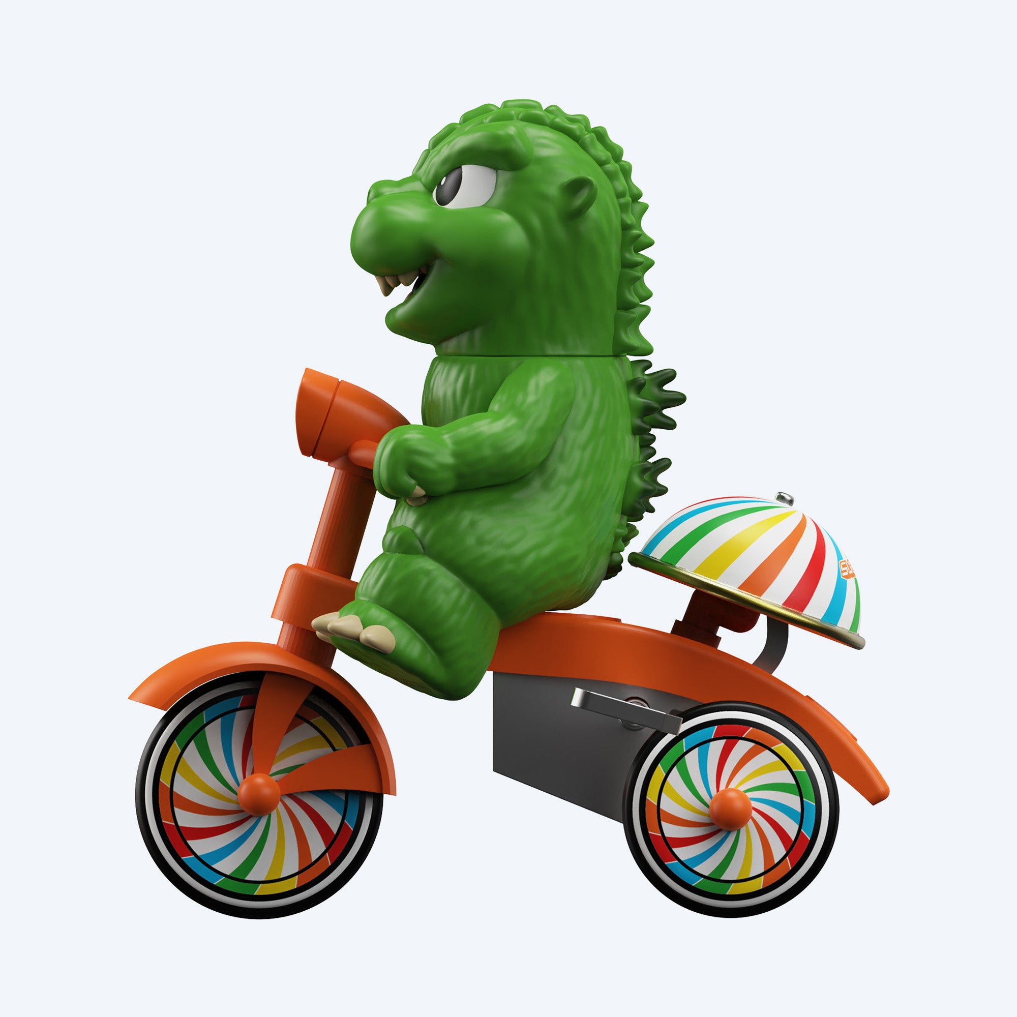 godzilla-super7-super-cycles-figur-gr-n-dreirad-aufziehfunktion image 3