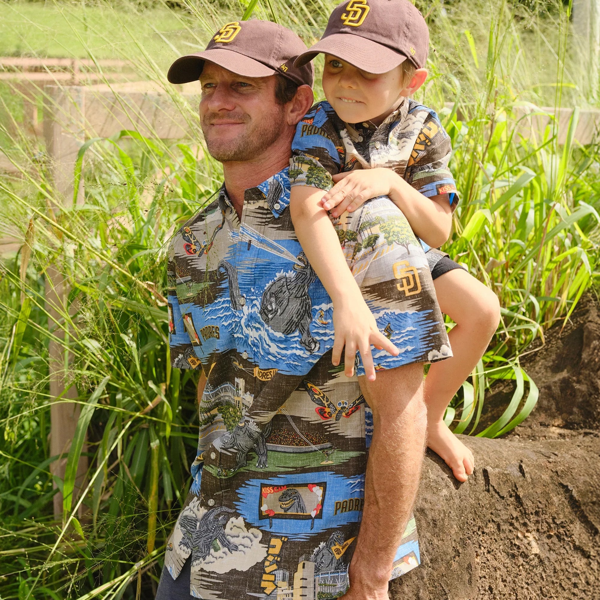 godzilla-reyn-spooner-padres-aloha-hemd-baumwolle-classic-fit image 5