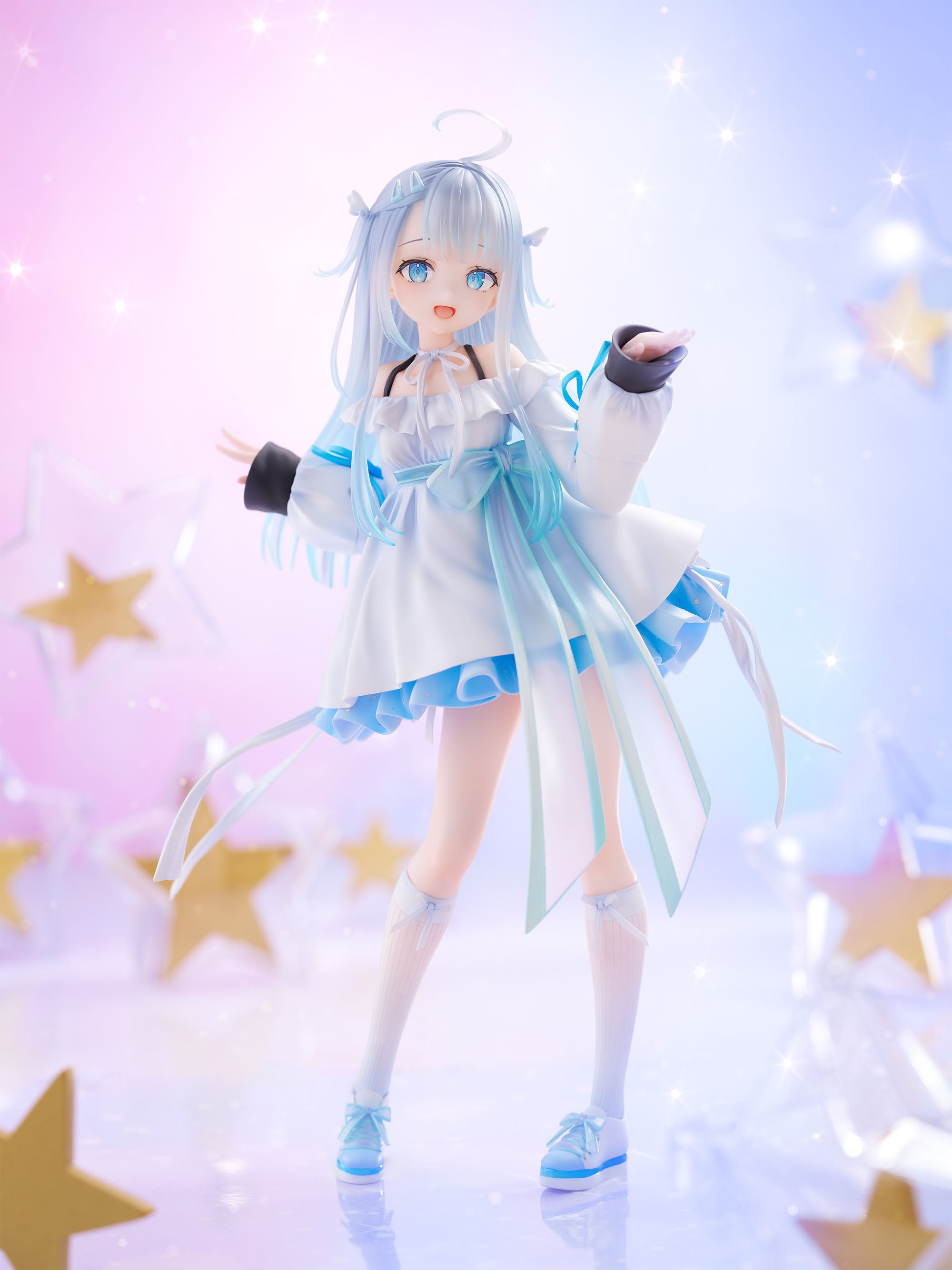 furyu-f-nex-amau-uto-1-7-figur-vtuber-wei-es-kleid image 1