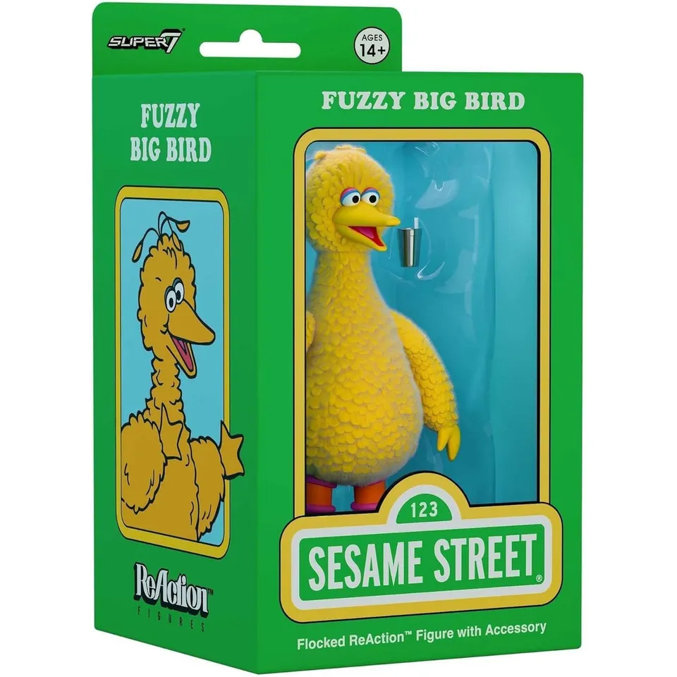 sesamstra-e-reaction-big-bird-actionfigur-flocked-10-cm image 1
