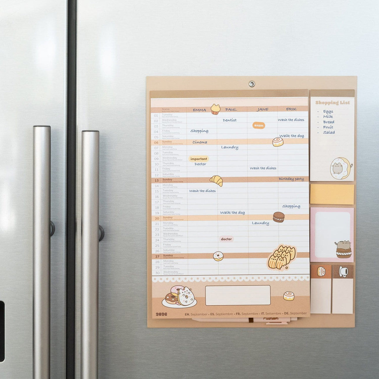 pusheen-magnetischer-planer-2026-27-30x35-cm-16-monate image 2