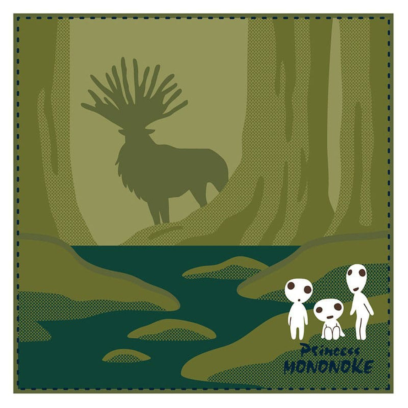 studio-ghibli-mini-handtuch-prinzessin-mononoke-baumwolle image 3