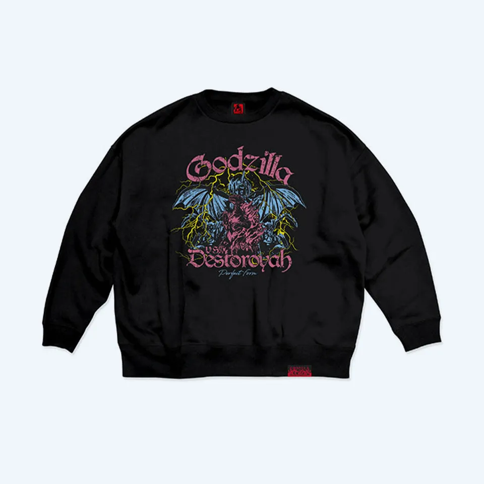 godzilla-vs-destoroyah-sweatshirt-schwarz-30th-gr-l image 1