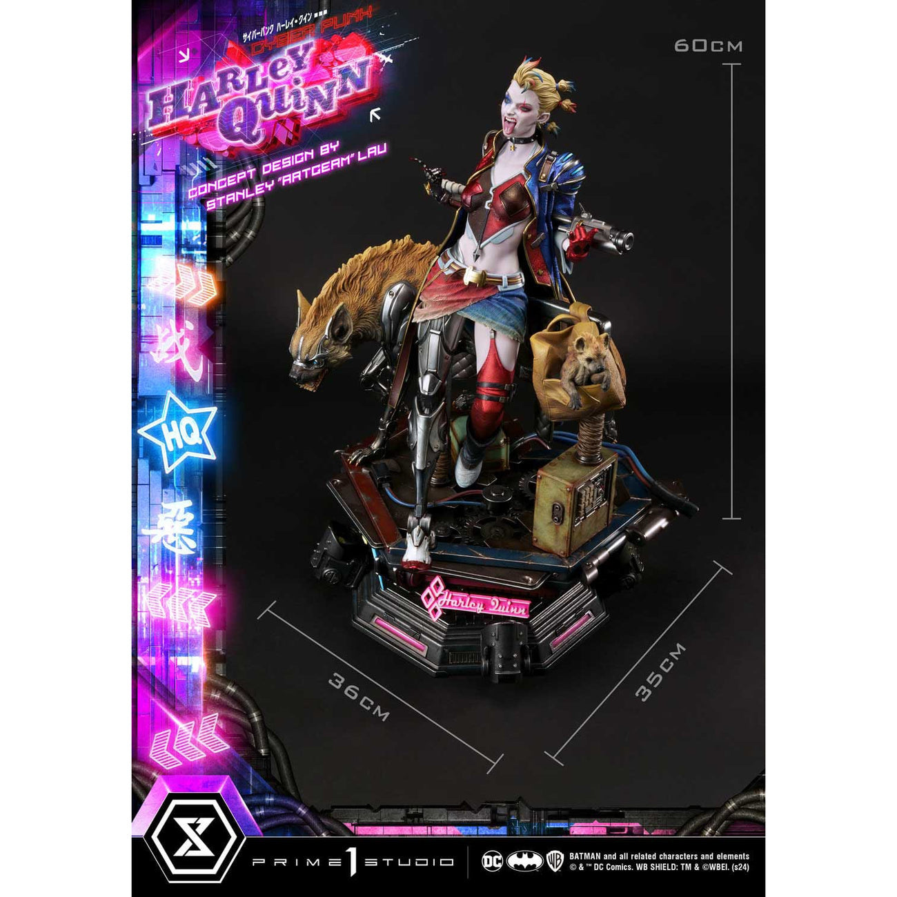 batman-ultimate-premium-masterline-cyberpunk-statue-led image 5