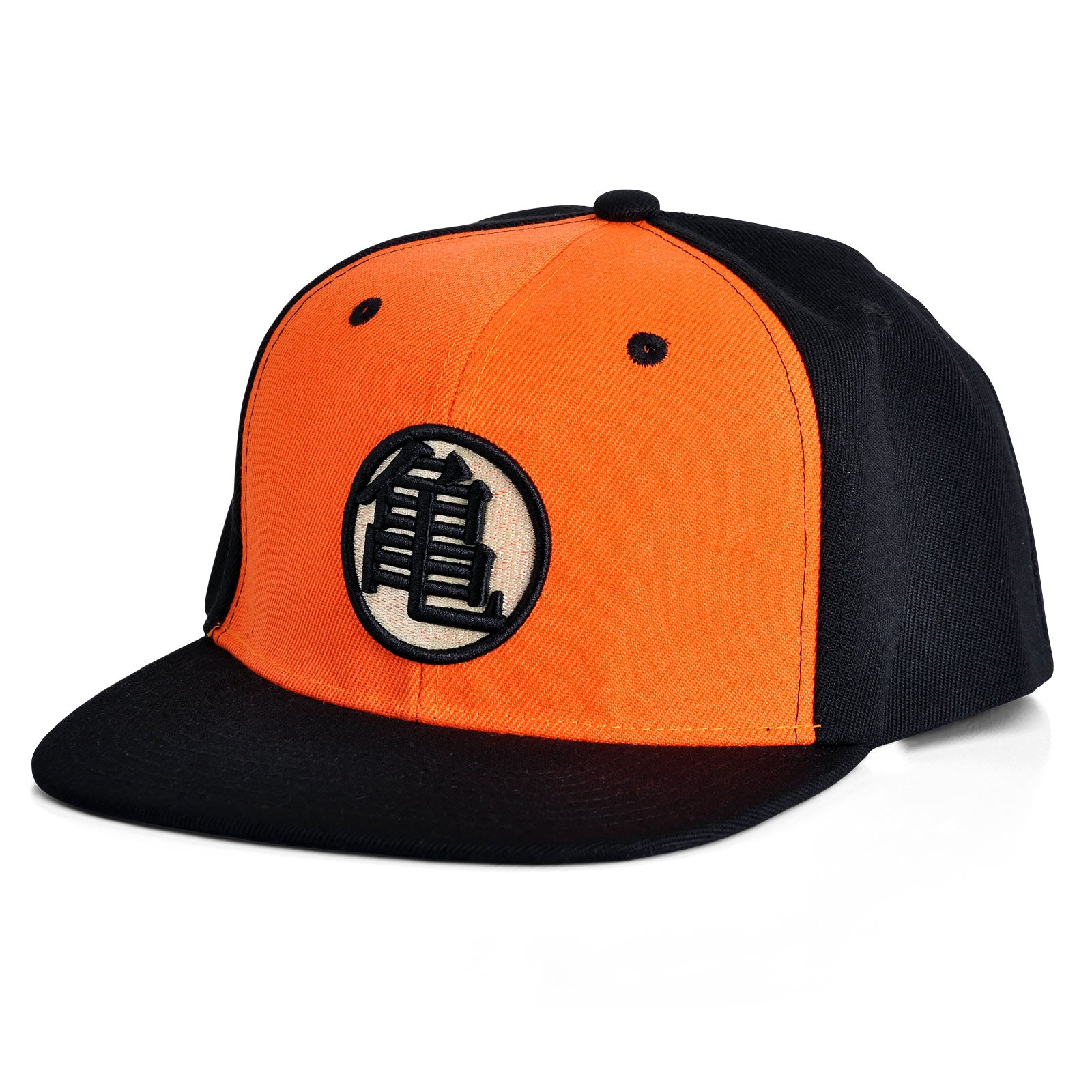 elbenwald-dragon-ball-kame-symbol-basecap-schwarz-orange image 1
