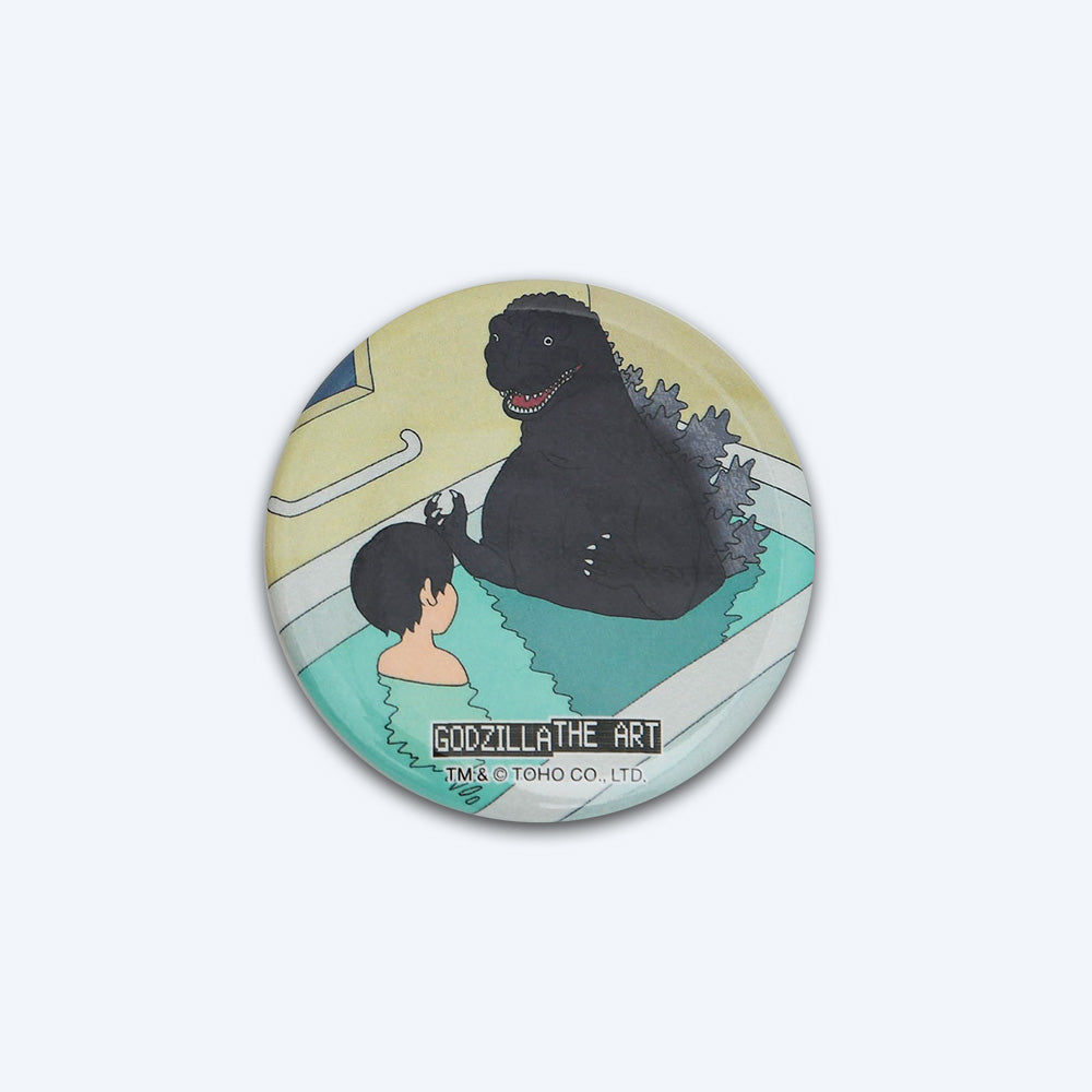 godzilla-the-art-pin-badge-bathtub-metall-anstecker image 1