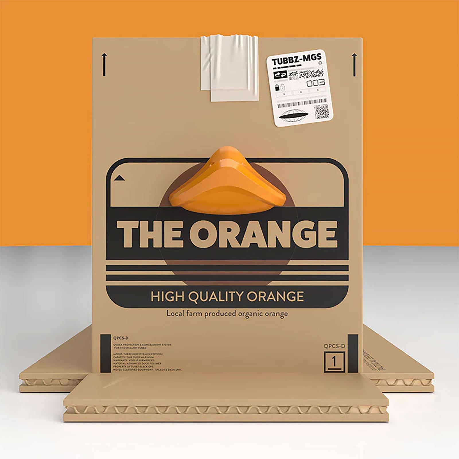 metal-gear-solid-the-orange-box-tubbz-deko-ente-9-cm image 3