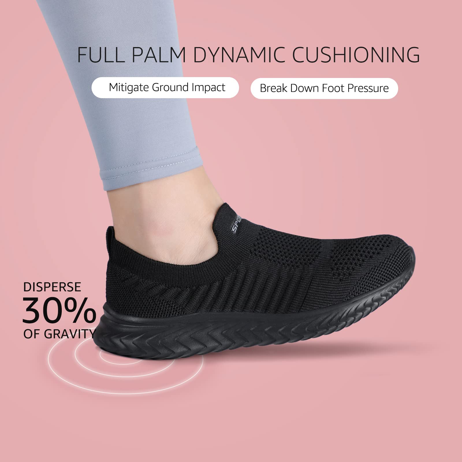 hkr-damen-slip-on-sneaker-turnschuhe-schwarz-39-eu image 7