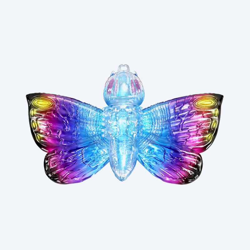 godzilla-middle-size-mothra-1992-sofubi-figur-clear-blue-pink image 4