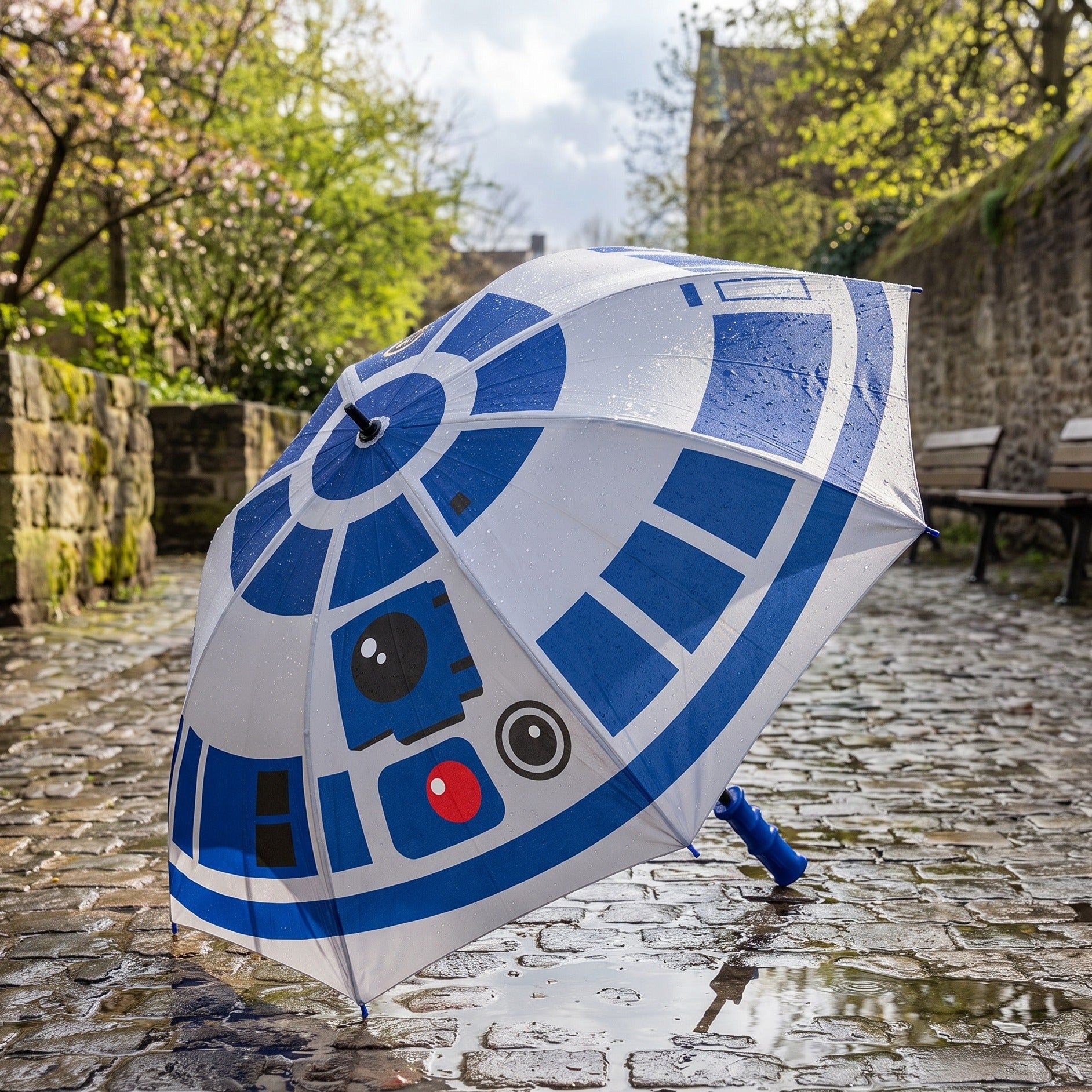 star-wars-r2-d2-regenschirm-teleskop-schirm-mit-h-lle-100-cm image 1