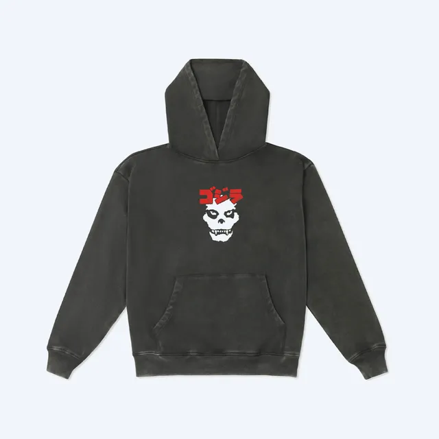 godzilla-apparel-x-misfits-hoodie-schwarz-oversize image 1