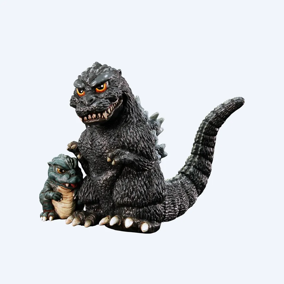 godzilla-mame-godzilla-1993-soft-vinyl-bausatz-100mm-unlackiert image 1