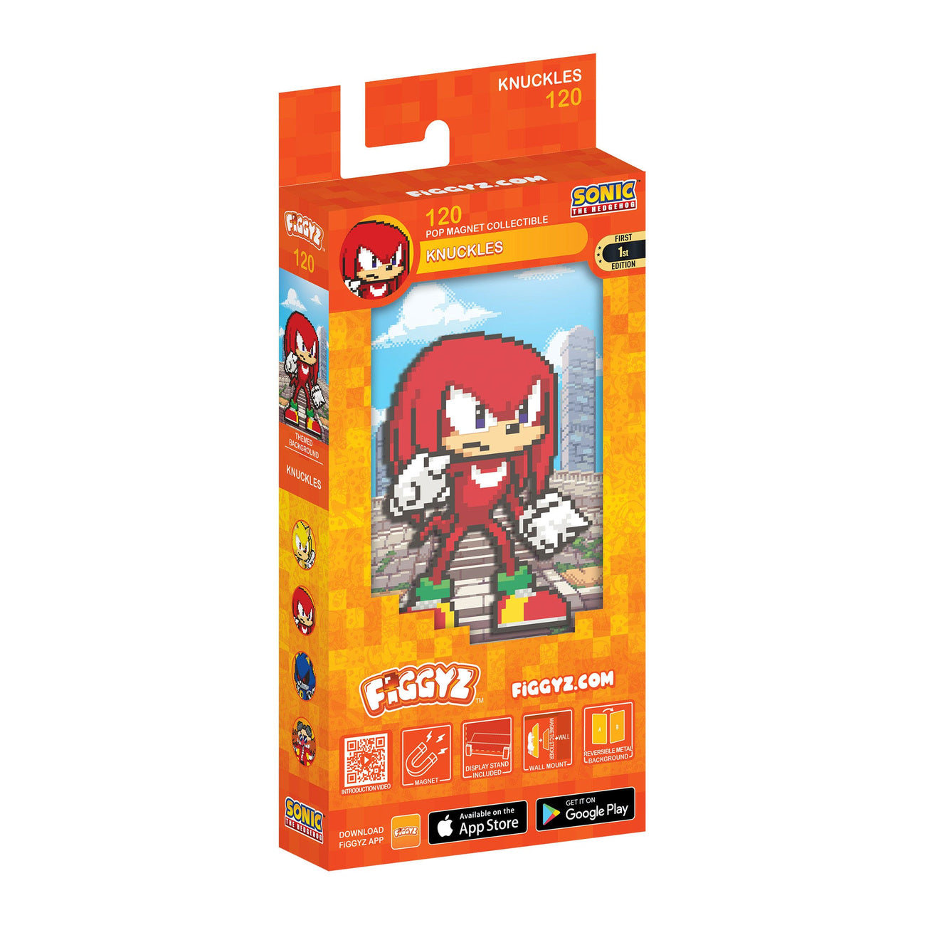 figgyz-sonic-the-hedgehog-magnet-sammelfigur-knuckles-pixel image 2