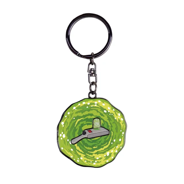 rick-and-morty-portal-gun-schl-sselanh-nger-metall image 1