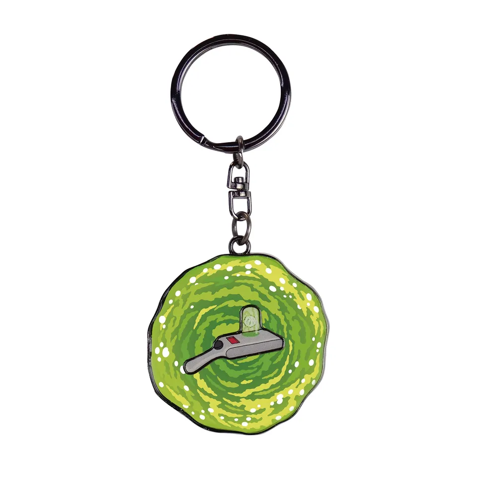 rick-and-morty-portal-gun-schl-sselanh-nger-metall image 1