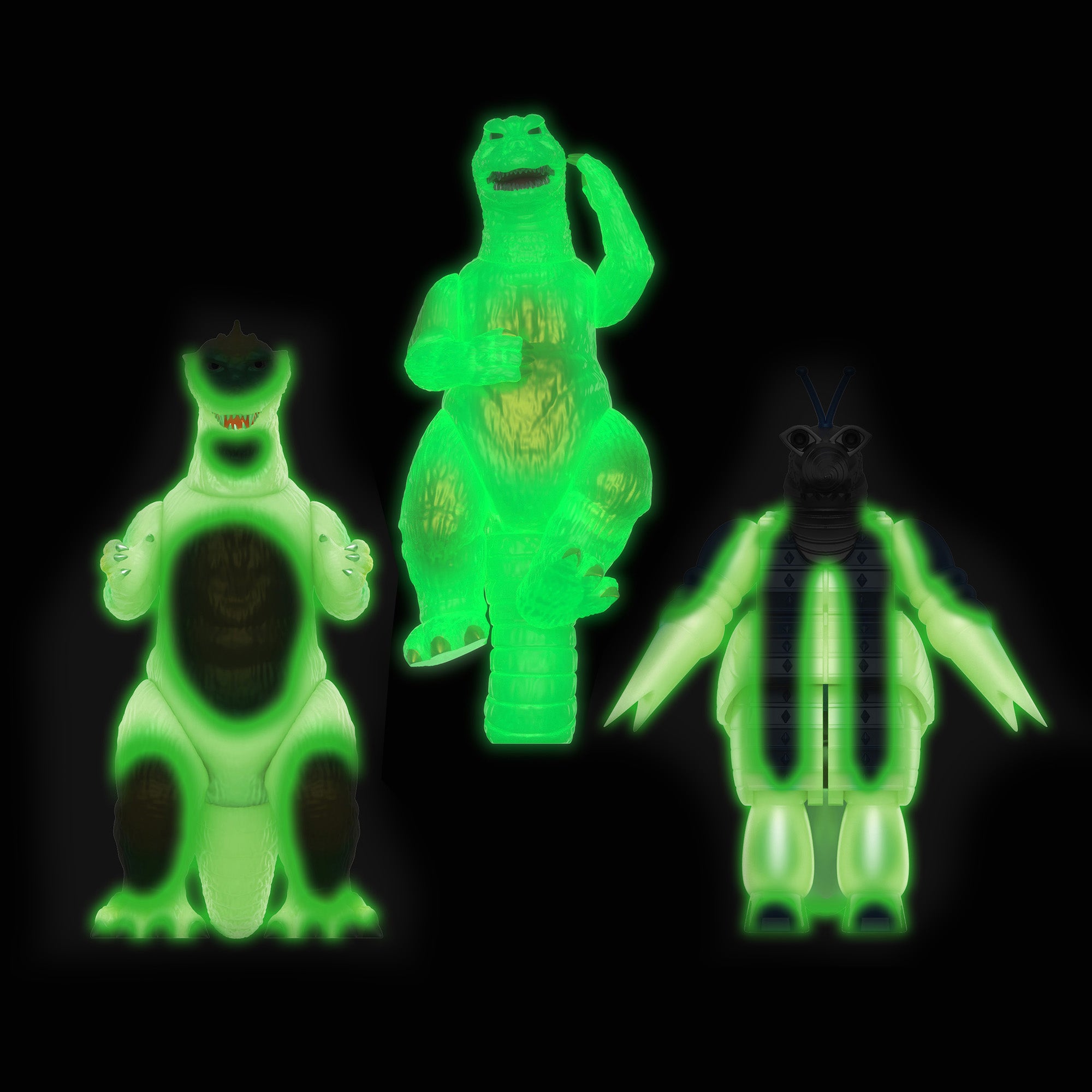 godzilla-collectibles-toho-reaction-figur-glow-in-the-dark-3er-set image 2