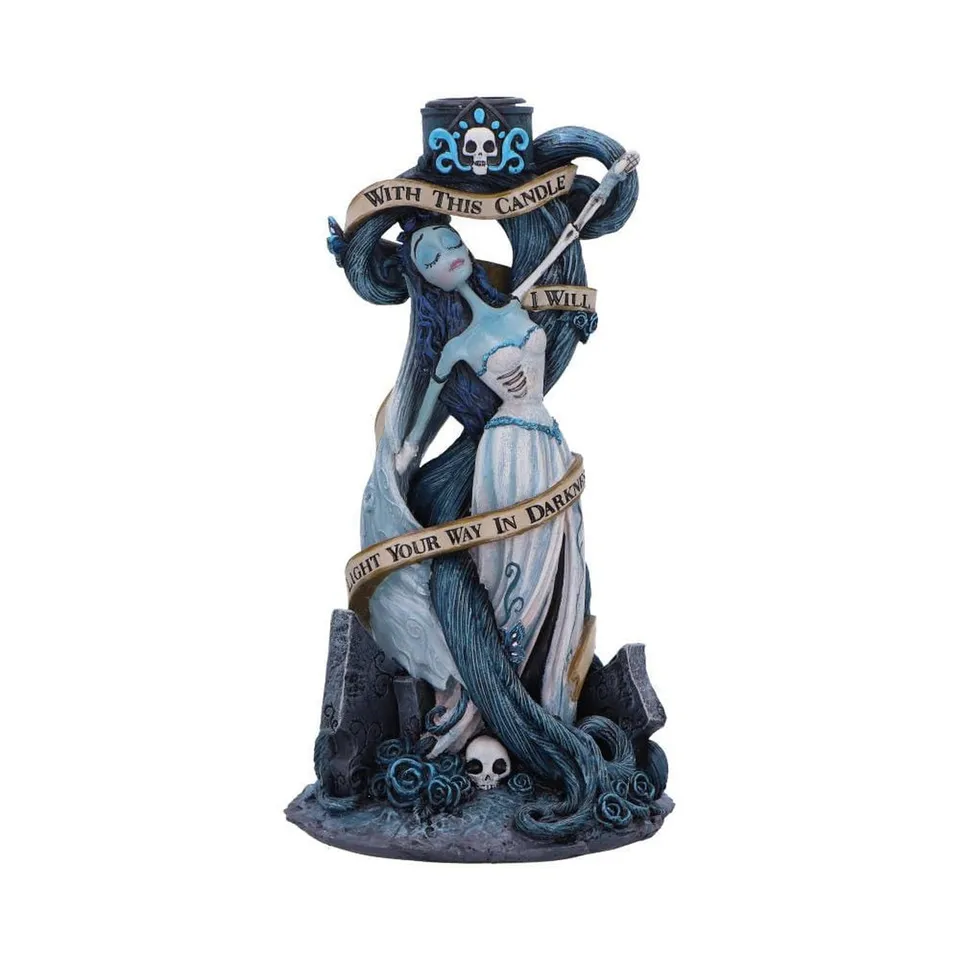 elbenwald-corpse-bride-with-this-candle-vow-kerzenst-nder-19-cm image 1