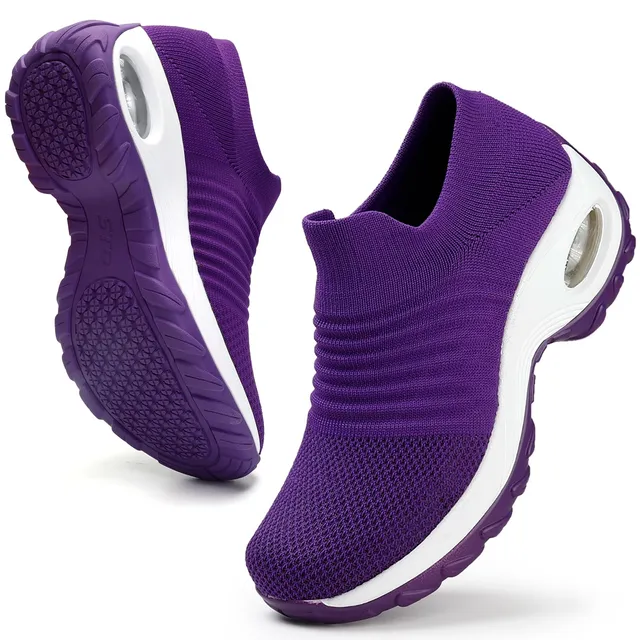 hkr-damen-sneaker-slip-on-memory-foam-violett-35 image 1