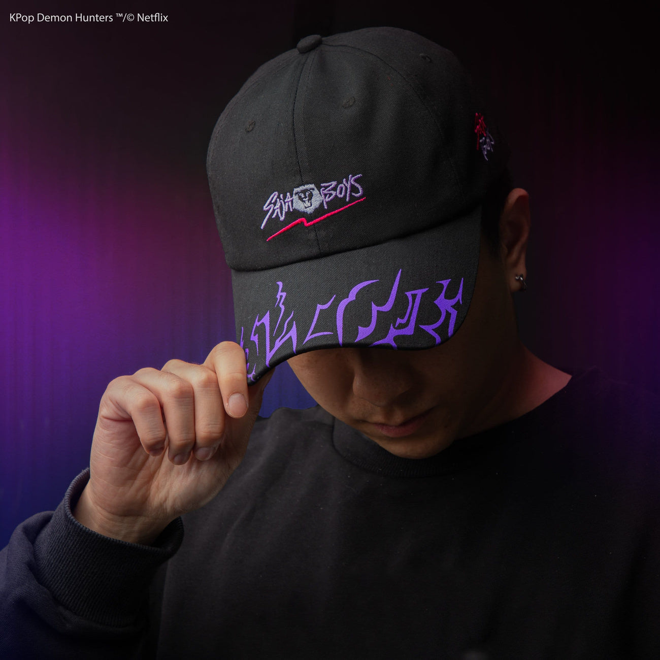 kpop-demon-hunters-saja-boys-baseballkappe-baumwolle image 2