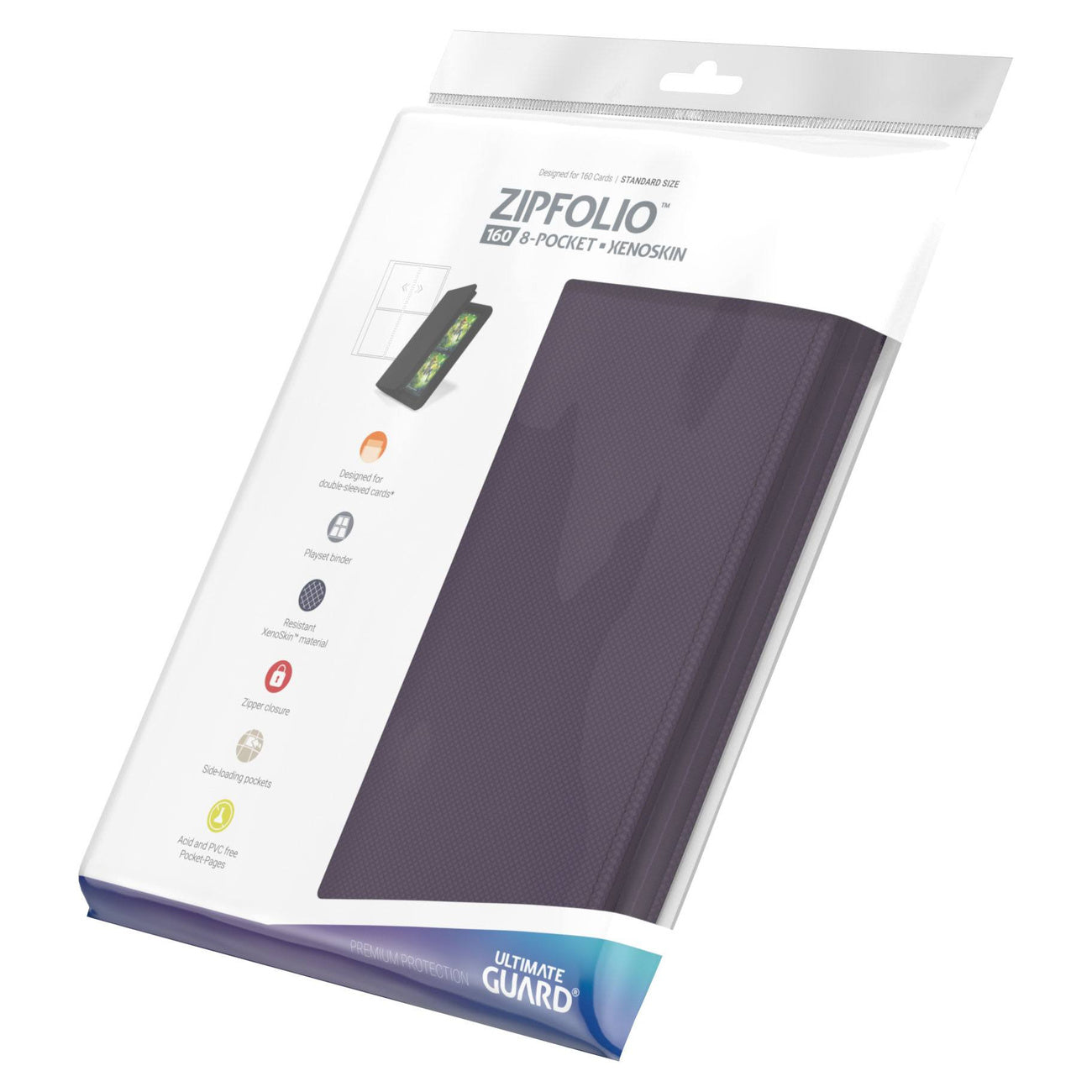 ultimate-guard-zipfolio-160-8-pocket-xenoskin-purple image 8